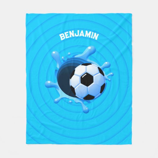 Gepersonaliseerde Voetballen deken (Voorkant)