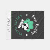 Gepersonaliseerde voetballer Funny St. Patrick Spo Fleece Deken (Voorkant (Horizontaal))