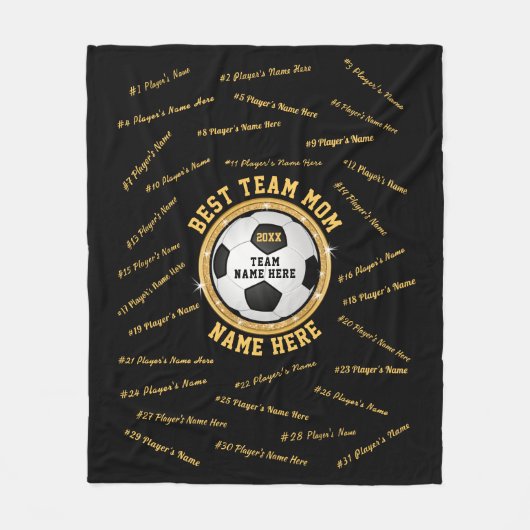 Gepersonaliseerde Voetjes van het Team van de Voet Fleece Deken (Voorkant)