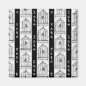 GEPERSONALISEERDE vogel- EN vogelkooien Art Aangep Magneet (Voorkant)