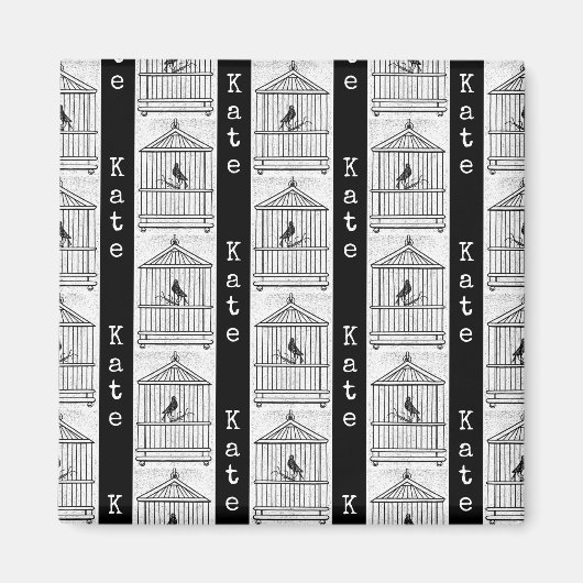 GEPERSONALISEERDE vogel- EN vogelkooien Art Aangep Magneet (Voorkant)