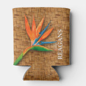 Gepersonaliseerde vogel van het Paradise Tropical Blikjeskoeler (Achterkant)