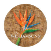 Gepersonaliseerde vogel van Paradise Woven Wicker Snijplank (Voorkant)
