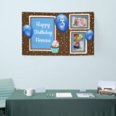 Gepersonaliseerde vogelbanner voor het blauw van d spandoek (Beurs)