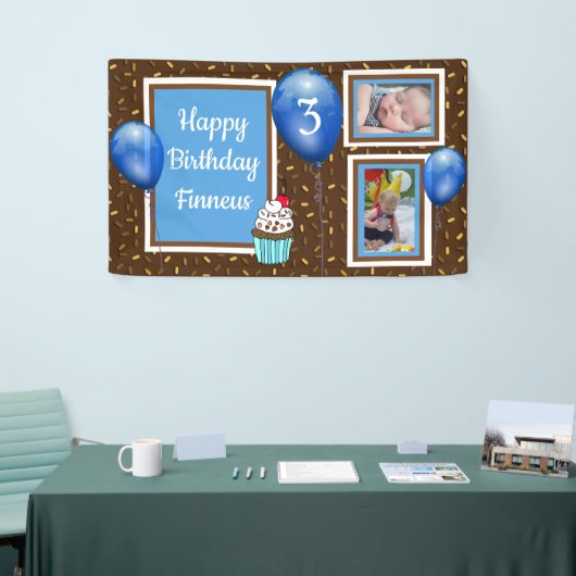 Gepersonaliseerde vogelbanner voor het blauw van d spandoek (Beurs)