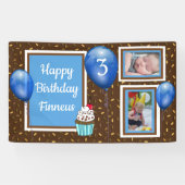 Gepersonaliseerde vogelbanner voor het blauw van d spandoek (Horizontaal)