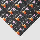 Gepersonaliseerde vogeldag-alkbordcockpitcocktails tissuepapier (Detail)