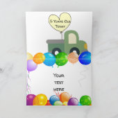 Gepersonaliseerde vogeldagkaart voor 5 jaar oude j kaart (Binnen)