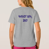 Gepersonaliseerde vogelfeestdag voor Cadeau met ca T-shirt (Achterkant)