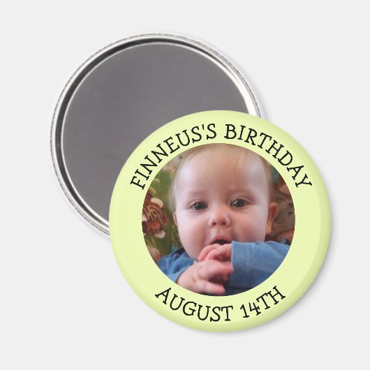 Gepersonaliseerde vogelherinnering Magnet (Voorkant / Achterkant)