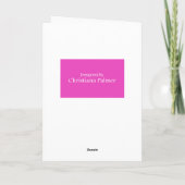 Gepersonaliseerde vogelkaart - Onze kleine prinses Kaart (Achterkant)