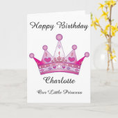 Gepersonaliseerde vogelkaart - Onze kleine prinses Kaart (Gele Bloem)