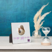 Gepersonaliseerde Voice Wave Keepsake voor mama Fotoplaat (Insitu)