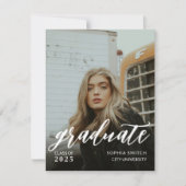 Gepersonaliseerde volledige foto Afstuderen Kaart (Voorkant)