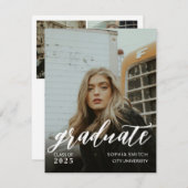 Gepersonaliseerde volledige foto Afstuderen Kaart (Voorkant / Achterkant)