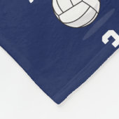Gepersonaliseerde Volleybal Bal & Netto Patroon Fleece Deken (Hoek)