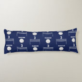 Gepersonaliseerde Volleybal Bal & Netto Patroon Lichaamskussen (Achterkant)