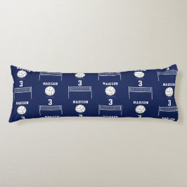 Gepersonaliseerde Volleybal Bal & Netto Patroon Lichaamskussen