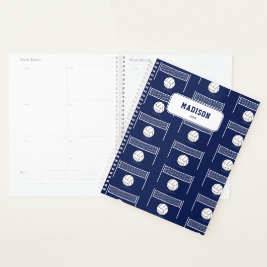 Gepersonaliseerde Volleybal Bal & Netto Patroon Planner (Display)