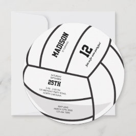 Gepersonaliseerde Volleybal Ball Verjaardagsfeest Kaart
