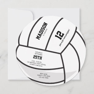 Gepersonaliseerde Volleybal Ball Verjaardagsfeest Kaart