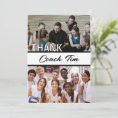 Gepersonaliseerde Volleybal Coach Afbeelding Bedankkaart (Staand voorkant)