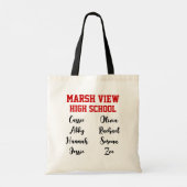 Gepersonaliseerde volleybal coach team tote bag (Achterkant)