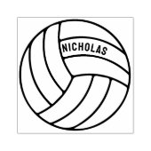 Gepersonaliseerde Volleybal Custom Naam Hout Art S Rubberstempel (Afrduk)