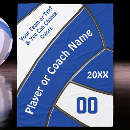 Gepersonaliseerde Volleybal Gifts voor Spelers of Fleece Deken