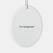 Gepersonaliseerde volleybal (naam en teamnummer) keramisch ornament (Rechts)