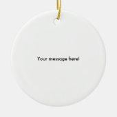 Gepersonaliseerde volleybal (naam en teamnummer) keramisch ornament (Voorkant)