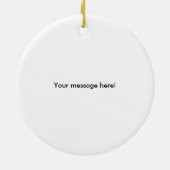 Gepersonaliseerde volleybal (naam en teamnummer) keramisch ornament (Achterkant)