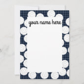 Gepersonaliseerde Volleybal Notecards Bedankkaart (Voorkant)