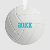 Gepersonaliseerde volleybal ornament (achterkant)