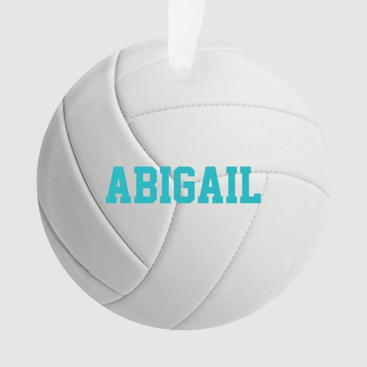 Gepersonaliseerde volleybal ornament (voorkant)