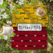 Gepersonaliseerde Volleybal Senior naam en nummer Fleece Deken