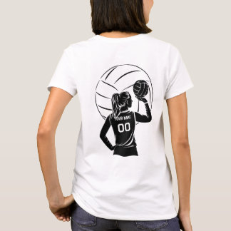Gepersonaliseerde Volleybal Speler Custom Naam & N T-shirt