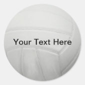 Gepersonaliseerde Volleybal Stickers (Voorkant)