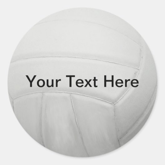 Gepersonaliseerde Volleybal Stickers (Voorkant)