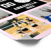 Gepersonaliseerde Volleybal Team Meisjes Fotocolla Poster (Hoek)