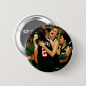 Gepersonaliseerde volleybal teamspeler ronde button 5,7 cm (Voorkant /achterkant)