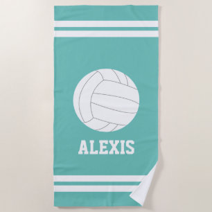 Gepersonaliseerde volleybal thema Kinder Strandlaken
