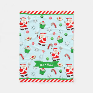 Gepersonaliseerde volleybalcadeaus fleece deken