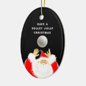 Gepersonaliseerde volleybalcadeaus keramisch ornament (Links)