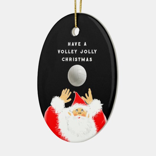 Gepersonaliseerde volleybalcadeaus keramisch ornament (Links)
