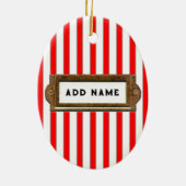 Gepersonaliseerde volleybalcadeaus keramisch ornament (Achterkant)