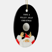 Gepersonaliseerde volleybalkeepomwille keramisch ornament (Rechts)