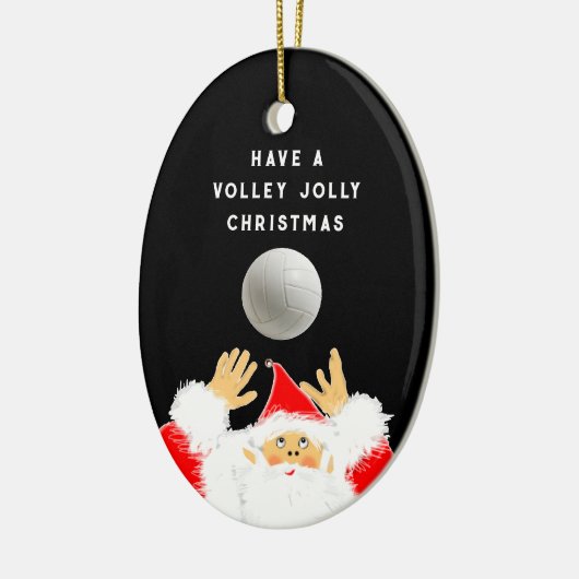 Gepersonaliseerde volleybalkeepomwille keramisch ornament (Links)