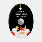 Gepersonaliseerde volleybalkeepomwille keramisch ornament (Voorkant)