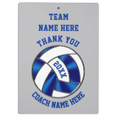 Gepersonaliseerde volleybalklemborden voor touring klembord (Achterkant)